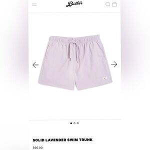 Bather SOLID LAVENDER SWIM TRUNK $98 Size S